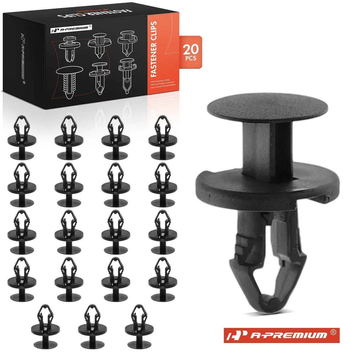 20Pcs Nylon Retainer Clip Rivet for Ford Edge F-150 (2007–2023)