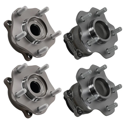 Set of 4 Wheel Hubs for Nissan Rogue (2015–2017) 512534 713357