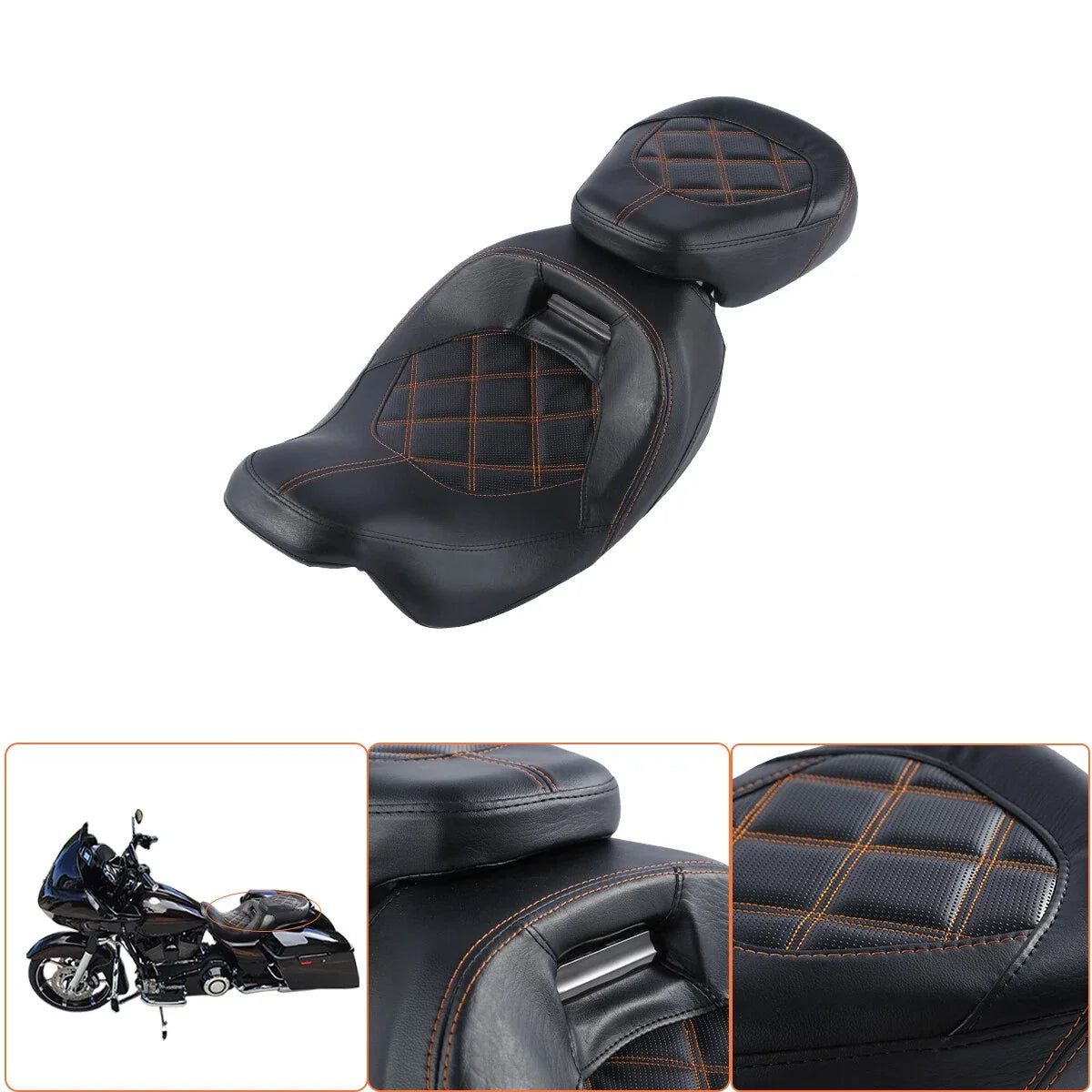 Rider Driver & Passenger Seats for Harley CVO Road Street Glide (2009–2023)