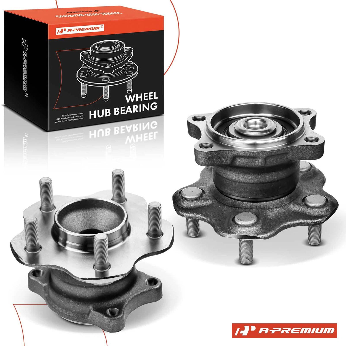 2X Rear Wheel Hub & Bearing Assembly for Nissan Maxima (2004–2008) HA590109, BR930463, 43202-CK000, 512268