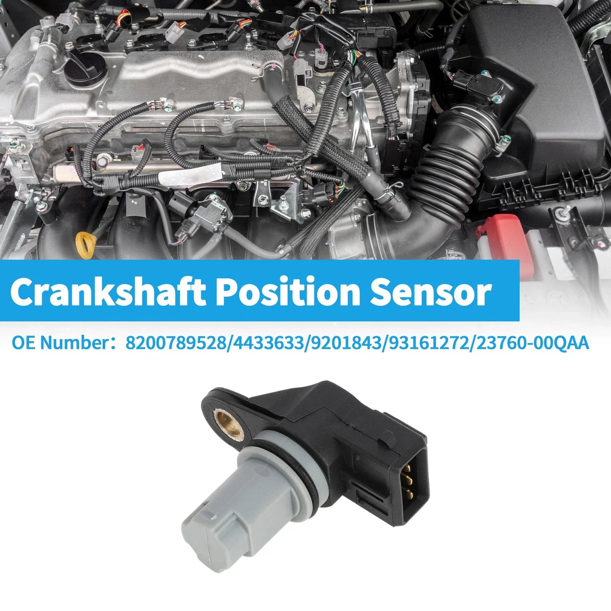Crankshaft Position Sensor for Nissan Primera 1.9dCi (2002–2007) No. 23760-00QAA