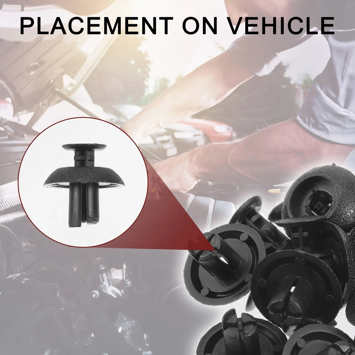 Set of 25 Front Fender Skirt Clips for Toyota 4Runner (2010–2020) & Avalon