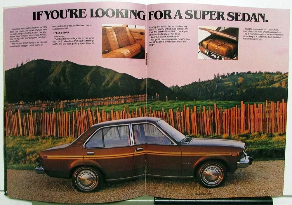 Sales Brochure for Buick Opel Sedan Deluxe Coupe Sport (1979)