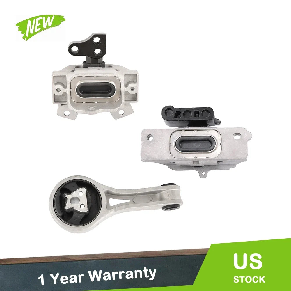 3X Engine Motor & Transmission Mount Kit for Dodge Journey L4 2.4L (2011–2016)