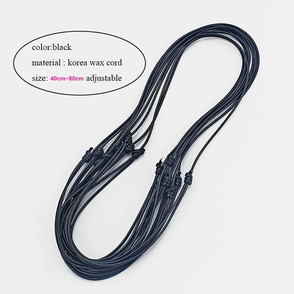 Leather String Chain Necklace Cords for DIY Jewelry Making