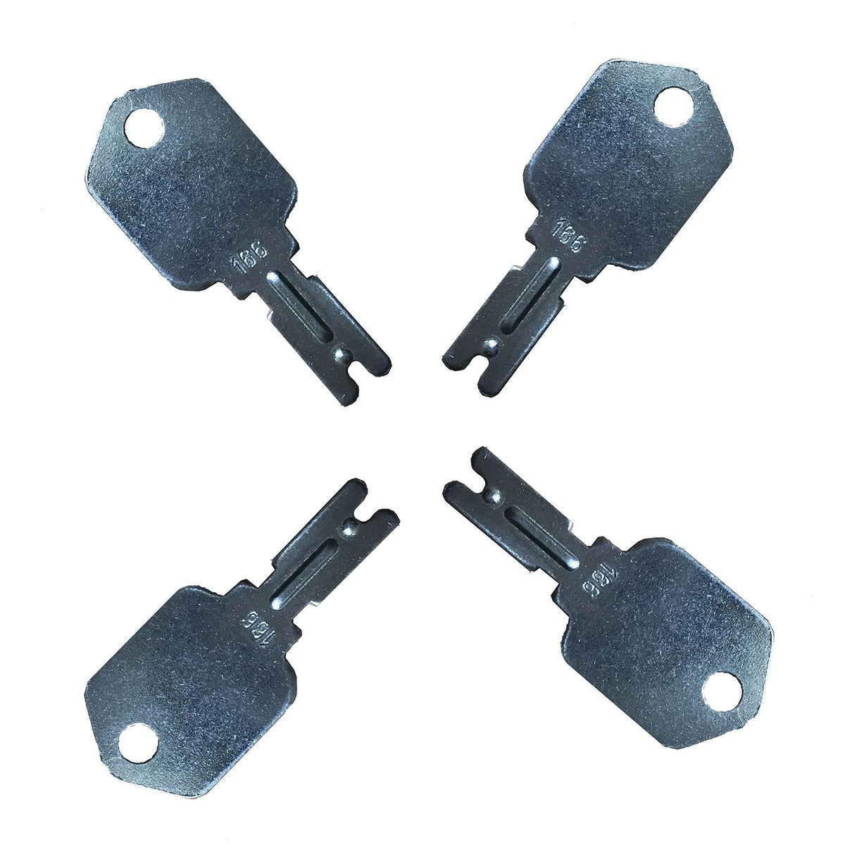 Set of 4 Forklift Keys for Clark Yale Hyster Komatsu Gradall Gehl Crown 166