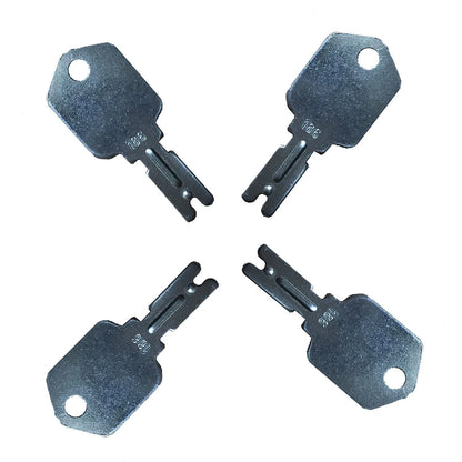 Set of 4 Forklift Keys for Clark Yale Hyster Komatsu Gradall Gehl Crown 166