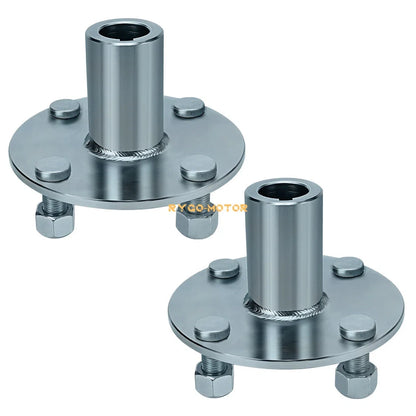 2X 4" Live Axle Hub for Go-Kart (1" to 3/4" Step-Down, 1/4" Keyed Shaft)