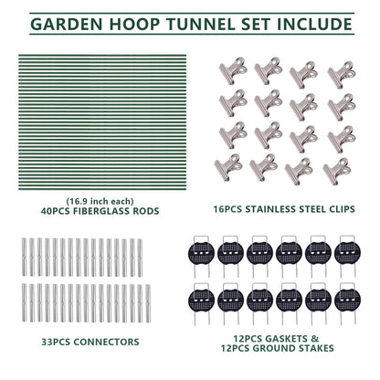 40pcs Garden Hoops Kit for Raised Beds