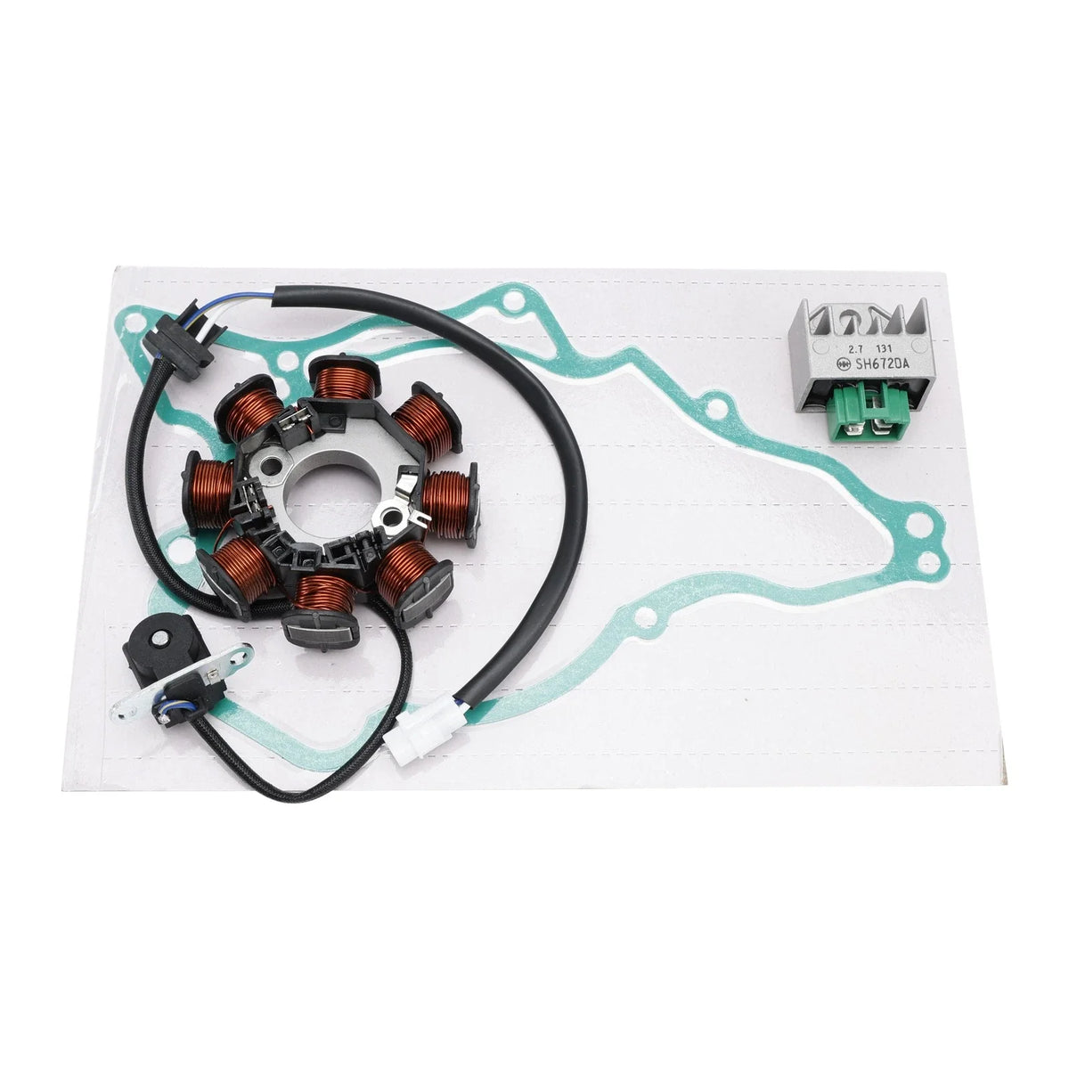 Alternator Stator Regulator w/Gasket for Kawasaki KLX110 (2010–2024)