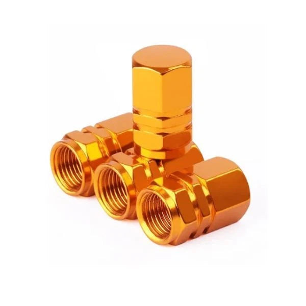 Valve Dust Caps Orange for Renault Kangoo Modus Scenic Laguna Twingo