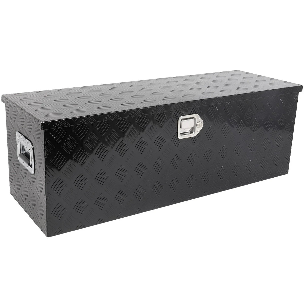 Storage Tool Box for Truck (44"x15"x15") with 2x Chains, Black