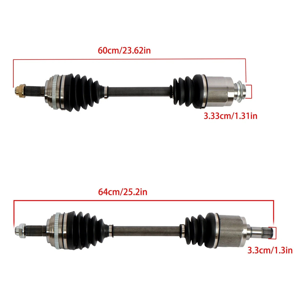 CV Axle Assembly Set of 2 for Acura RSX Base (2002–2006) 664209 664210