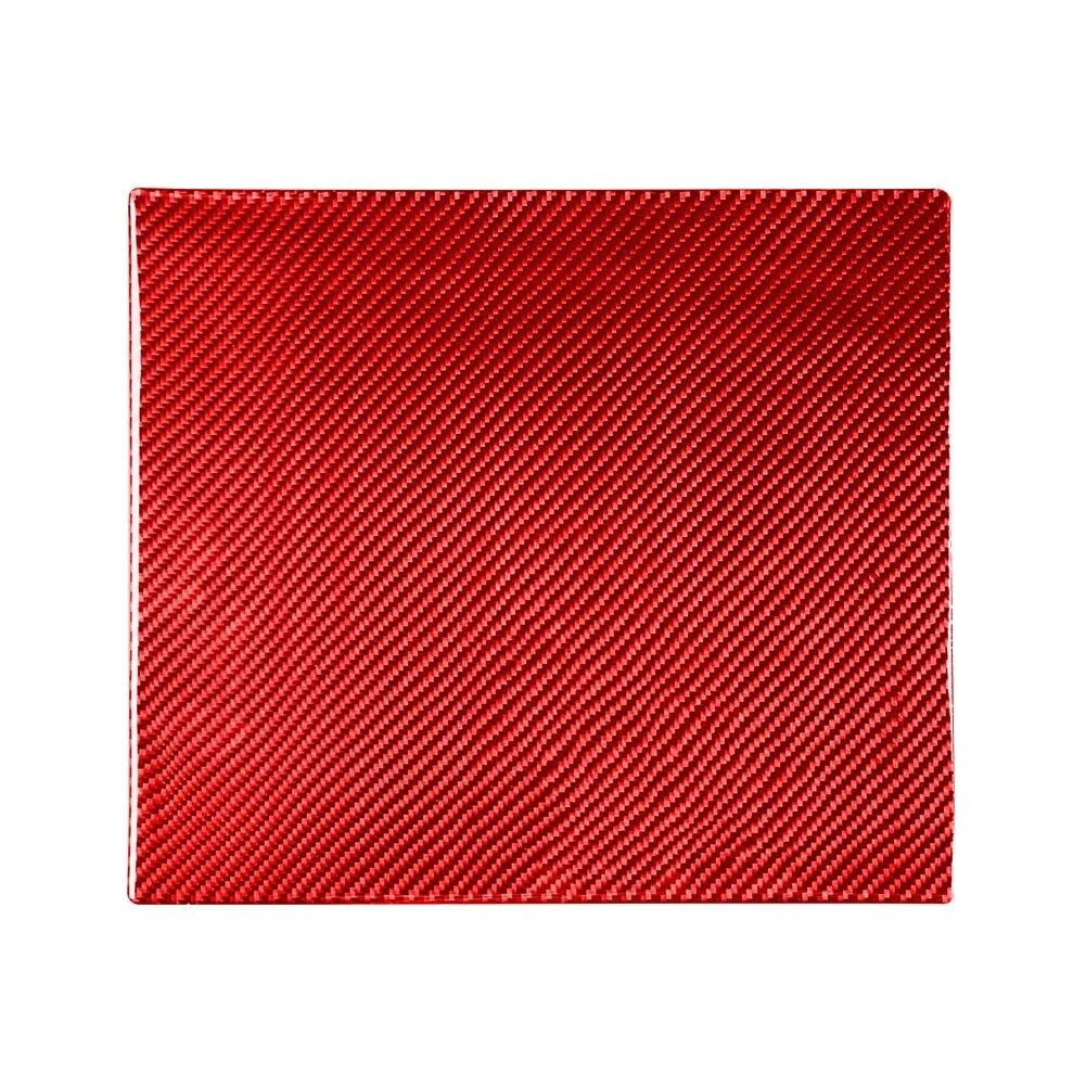 Carbon Fiber Red Rear Seat Anti-Kick Panel Trim for Toyota Tundra (2014–2021)