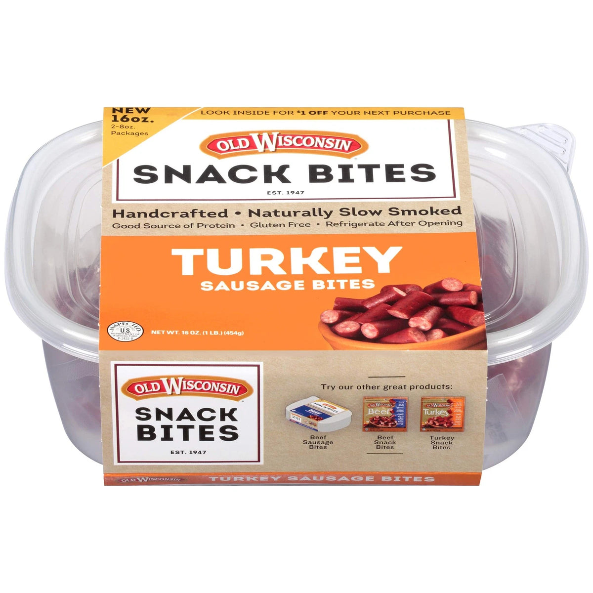 Turkey Sausage Snack Bites for Old Wisconsin (Pack of 1)