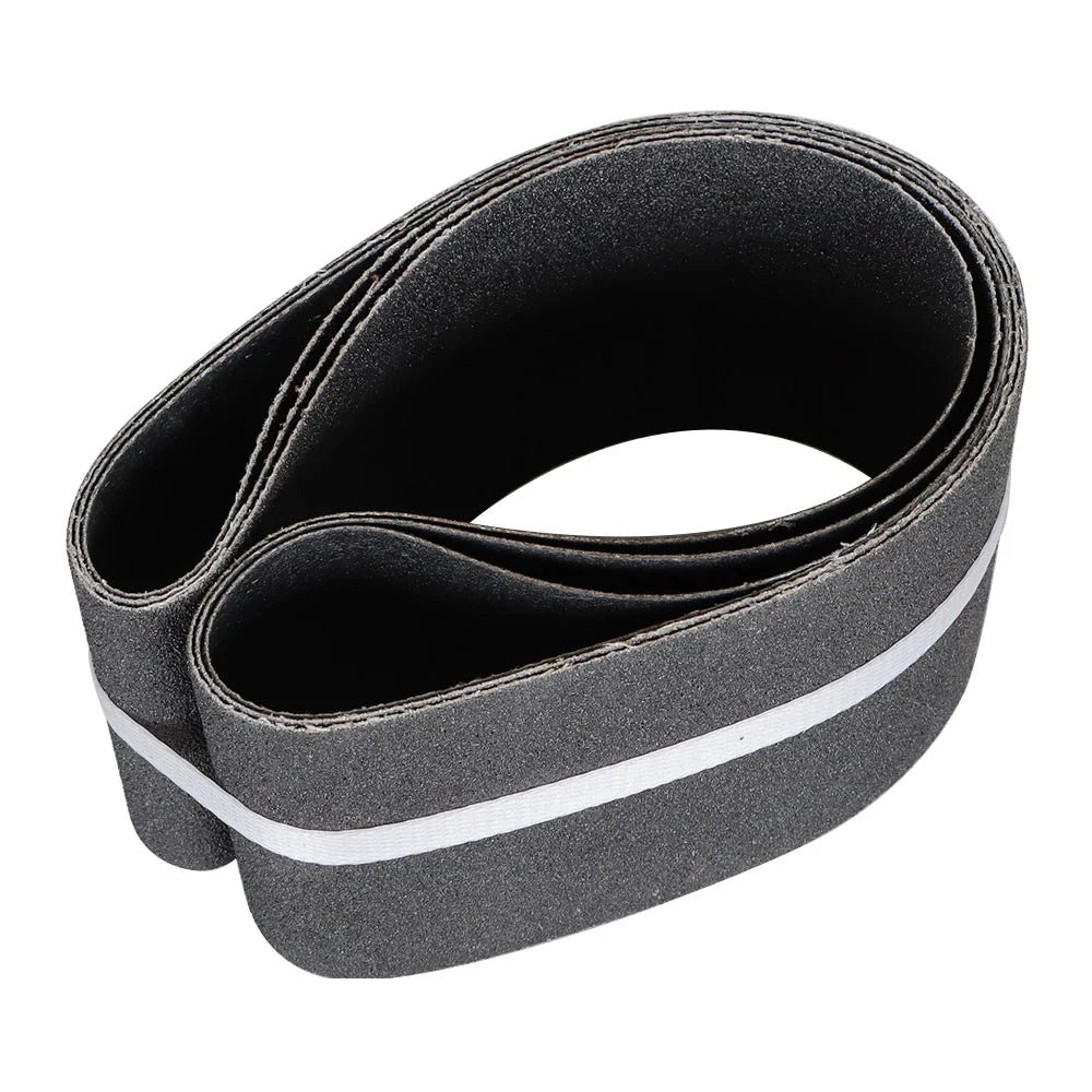 Set of 3 Sanding Belts for 4 Inch X 36 Inch Sander (80 Grit)