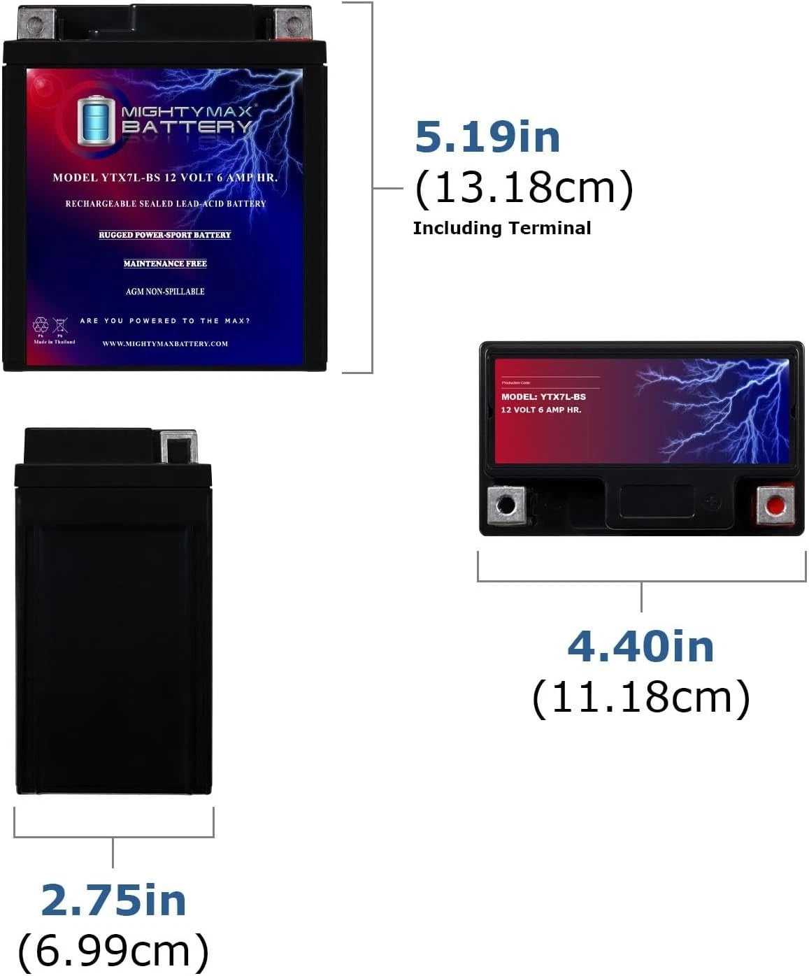 12V 6AH Maintenance Free Lead Acid Battery for Scooter (2010–2023)