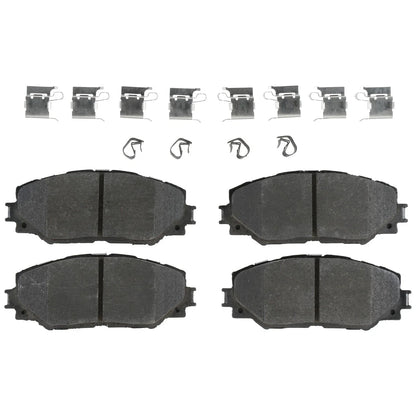Set of 4 Disc Brake Pads for Toyota Corolla (2009–2019)