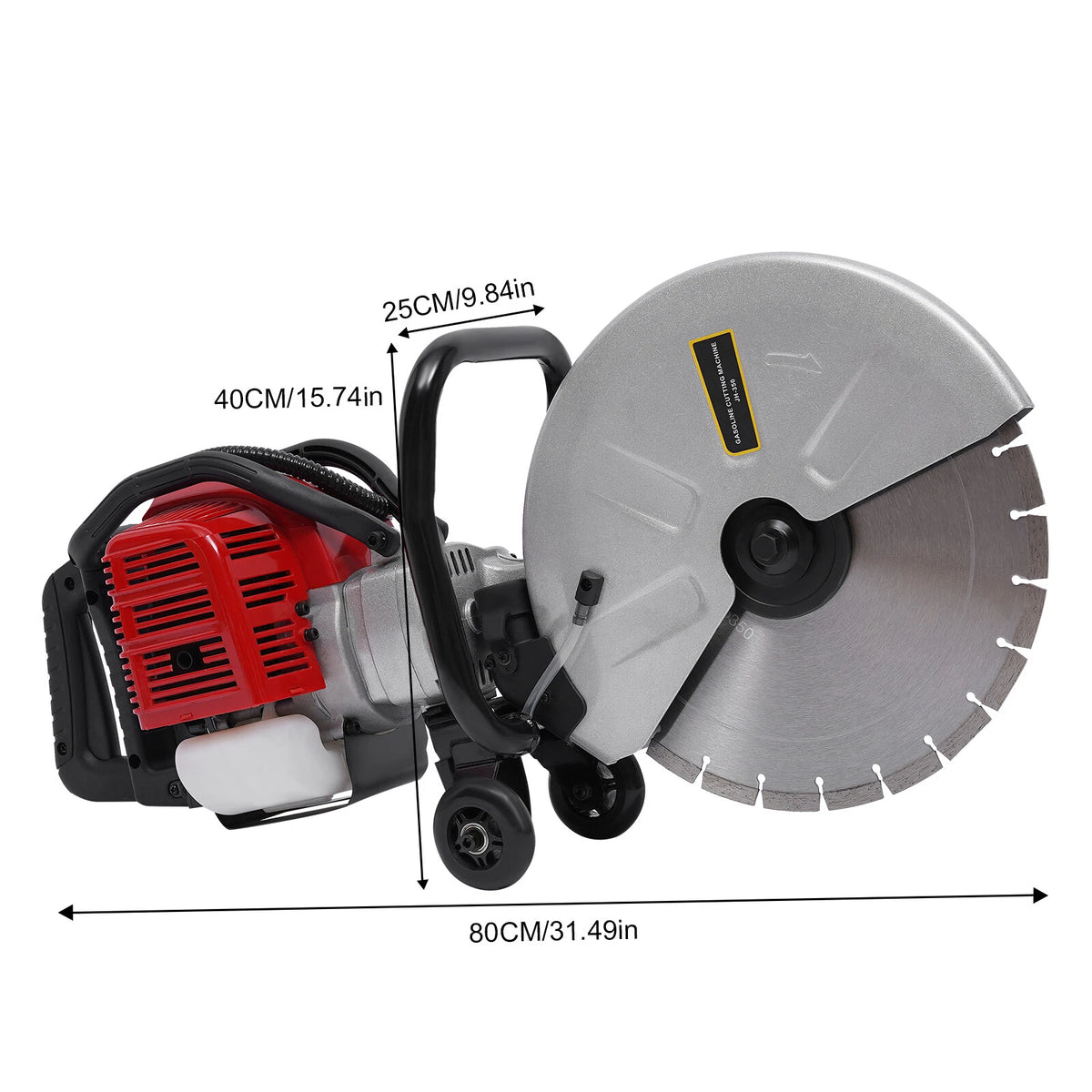 Gas Concrete Cut Off Saw 52cc for Masonry Wet Dry Cutting (2010–2023)