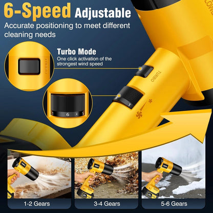Cordless Handheld Leaf Blower with 2X 4.0Ah Battery