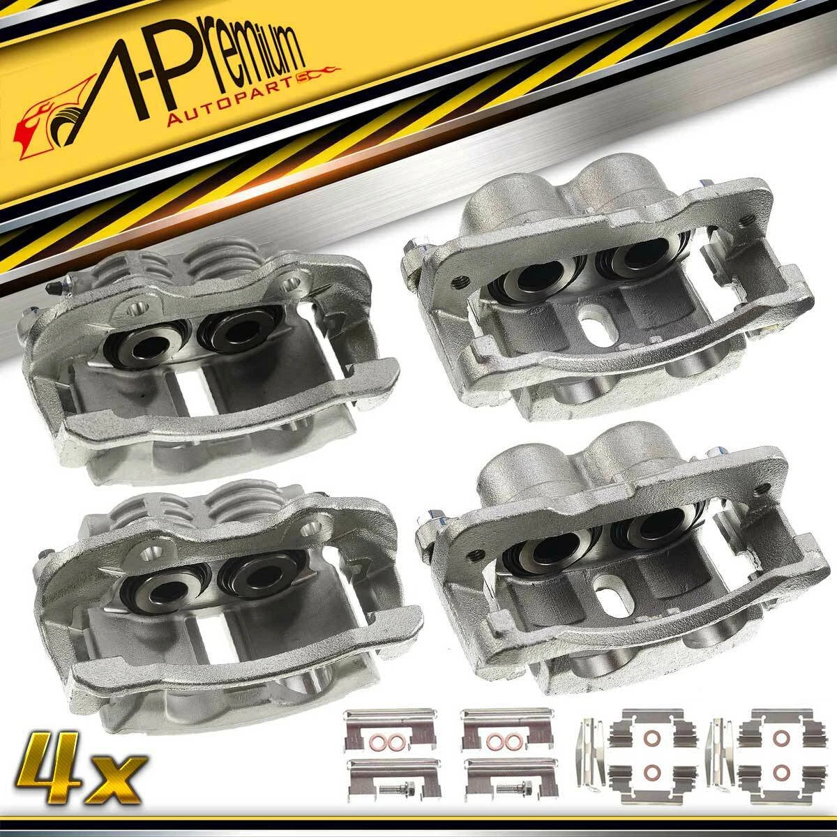 Set of 4 Brake Calipers for Chevy Silverado 1500 (2001–2006) 18040098, 18040099, 18043520, 18043521