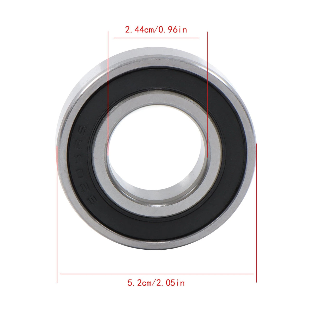 Pack of 10 Ball Bearings 6205-2RS 25x52x15mm Rubber Seals