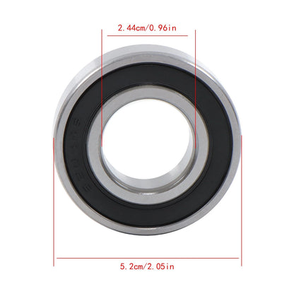 Pack of 10 Ball Bearings 6205-2RS 25x52x15mm Rubber Seals