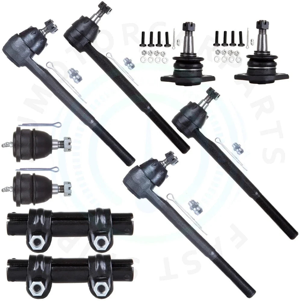 Set of 10 Ball Joints and Tie Rods for Chevrolet Chevelle (1964–1970)
