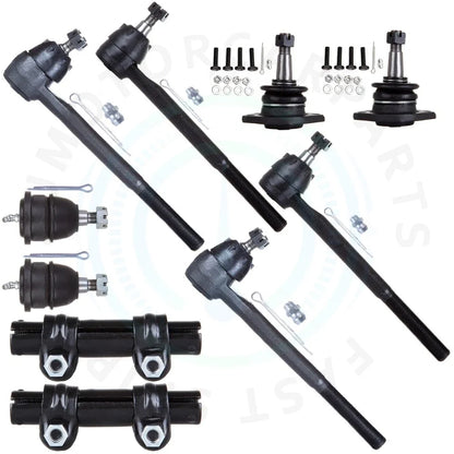 Set of 10 Ball Joints and Tie Rods for Chevrolet Chevelle (1964–1970)