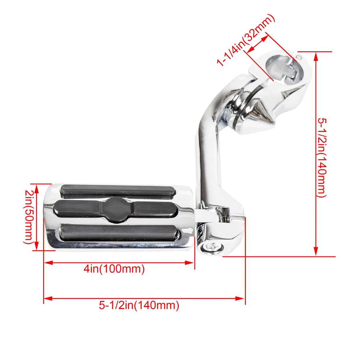 1.25" Highway Foot Pegs for Harley Road Glide, Honda GoldWing GL 1500 (1996–2000)