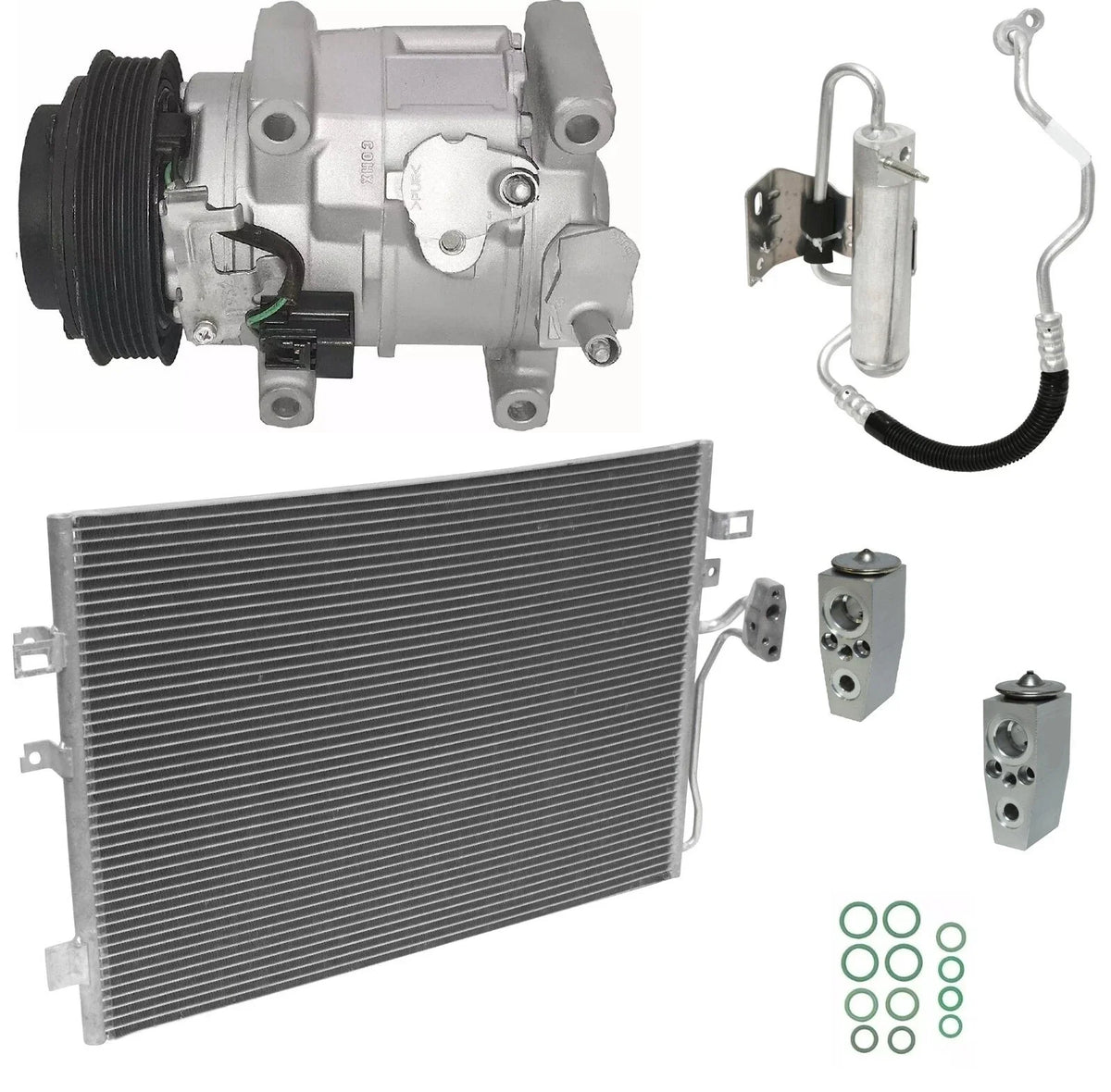 AC Compressor Kit With Condenser for Dodge Journey 3.6L (2017–2017)