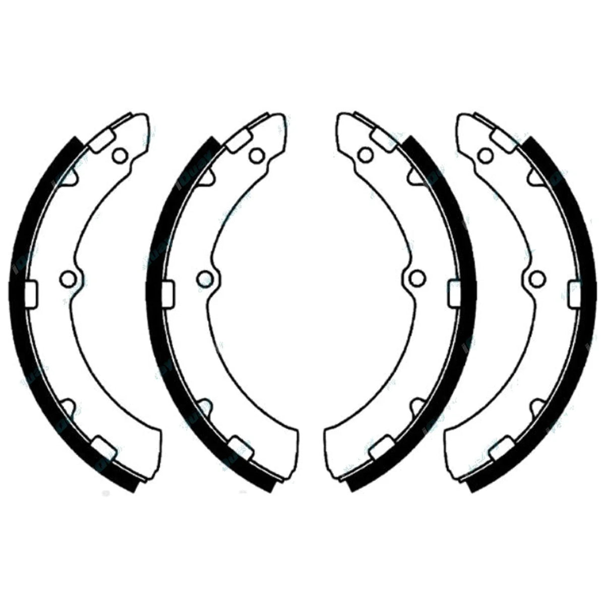 Rear Brake Shoes Set for Toyota Dyna BU100R 3.4L 3B (1995-2003) RWD
