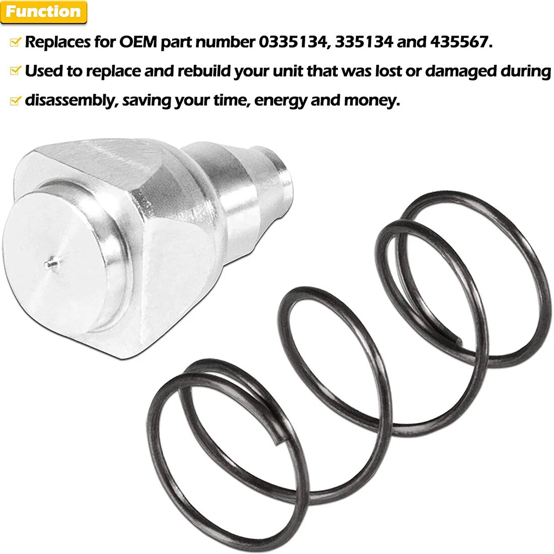 Valve & Spring for Evinrude Johnson 25 35 40 50 HP (1989–2004)