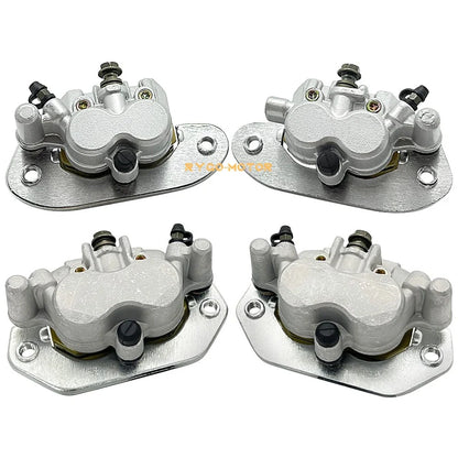 Front & Rear Brake Caliper with Pads for Yamaha Viking 700 YXM700 (2014–2022)