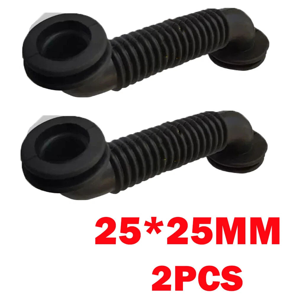 2X 25x25MM Car Wire Harness Door Tube Dust-proof Protection Tubes