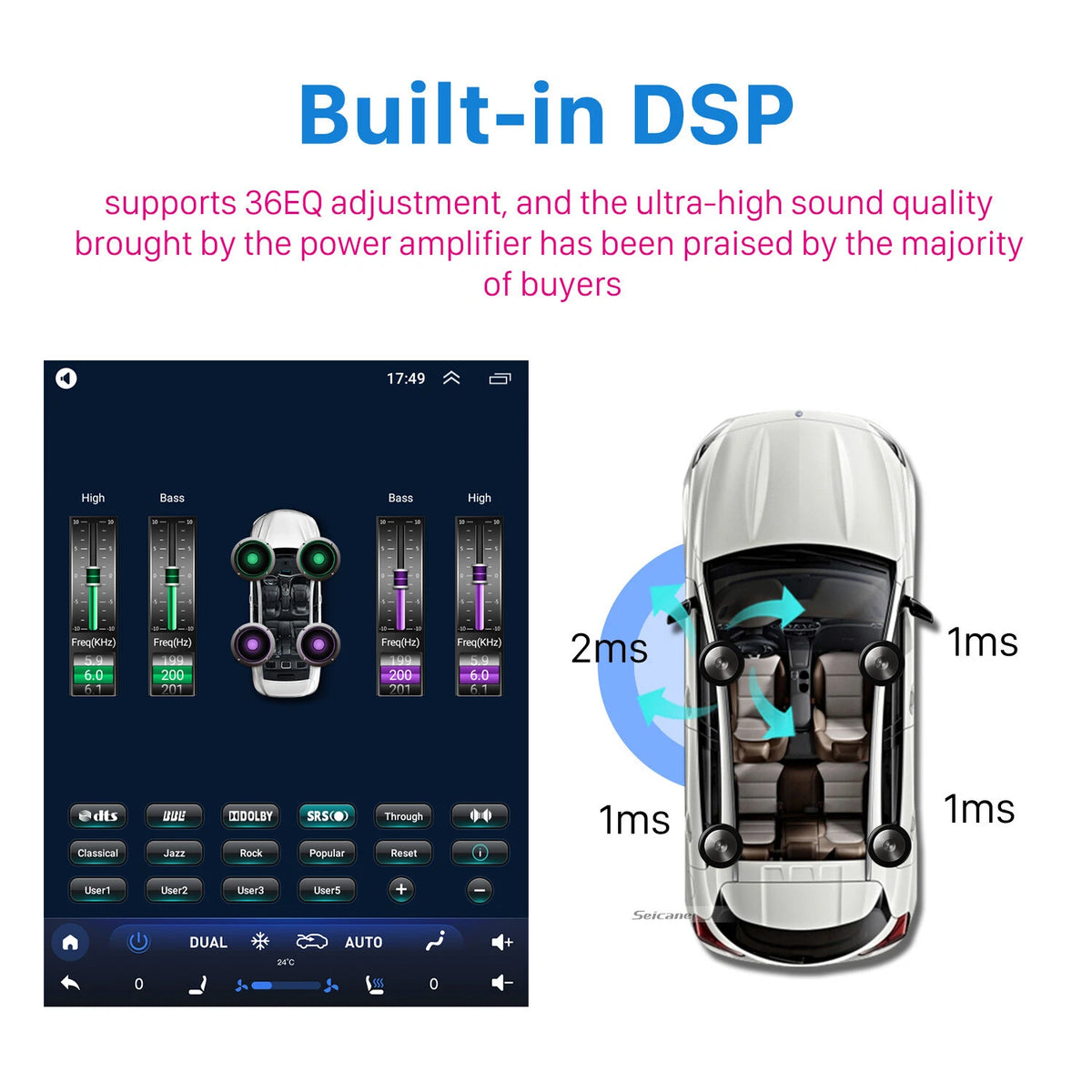 12.1'' Car Stereo GPS Carplay Head Unit for Ford Explorer (2011–2019)