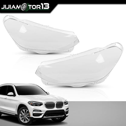 Pair Headlight Lens Cover for BMW X3 X4 G01 G02 G08 (2018–2021) jijia20241122-1