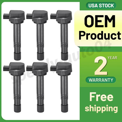Set of 6 Ignition Coils for Honda Ridgeline (2006–2008) & Acura MDX (2007–2009)