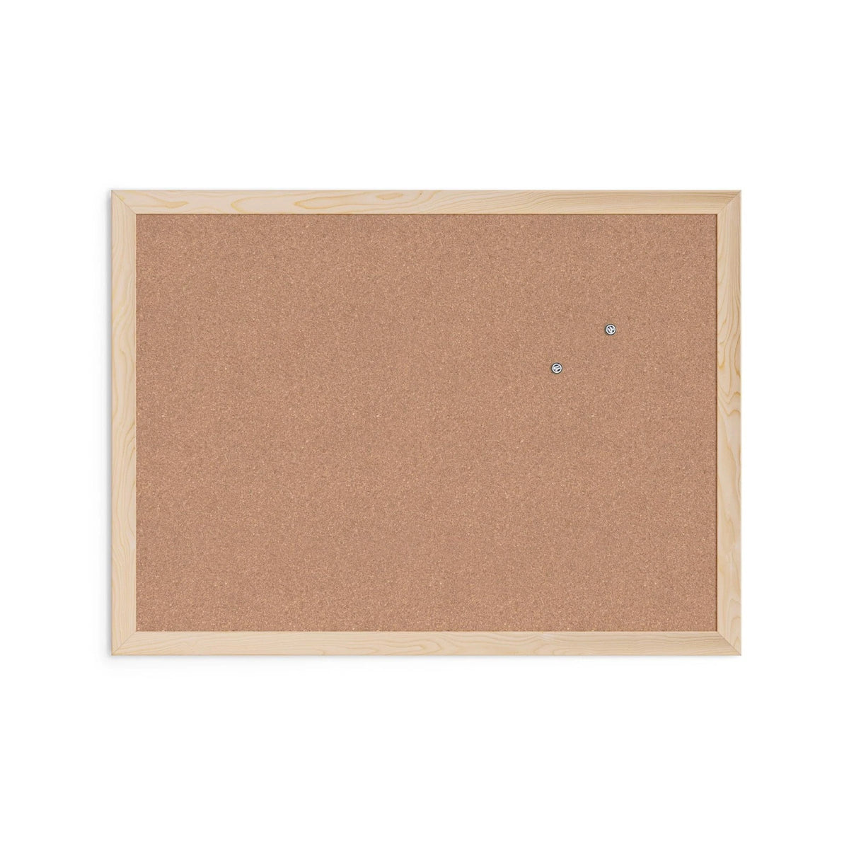 Cork Bulletin Board 18x24 Inch Light Birch Wood Frame for Wall Mounting