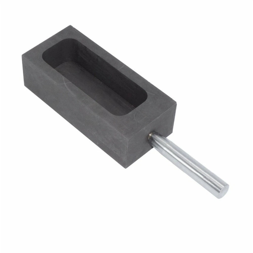1/2 Pure Graphite Ingot Mold for Melting Metal with Handle
