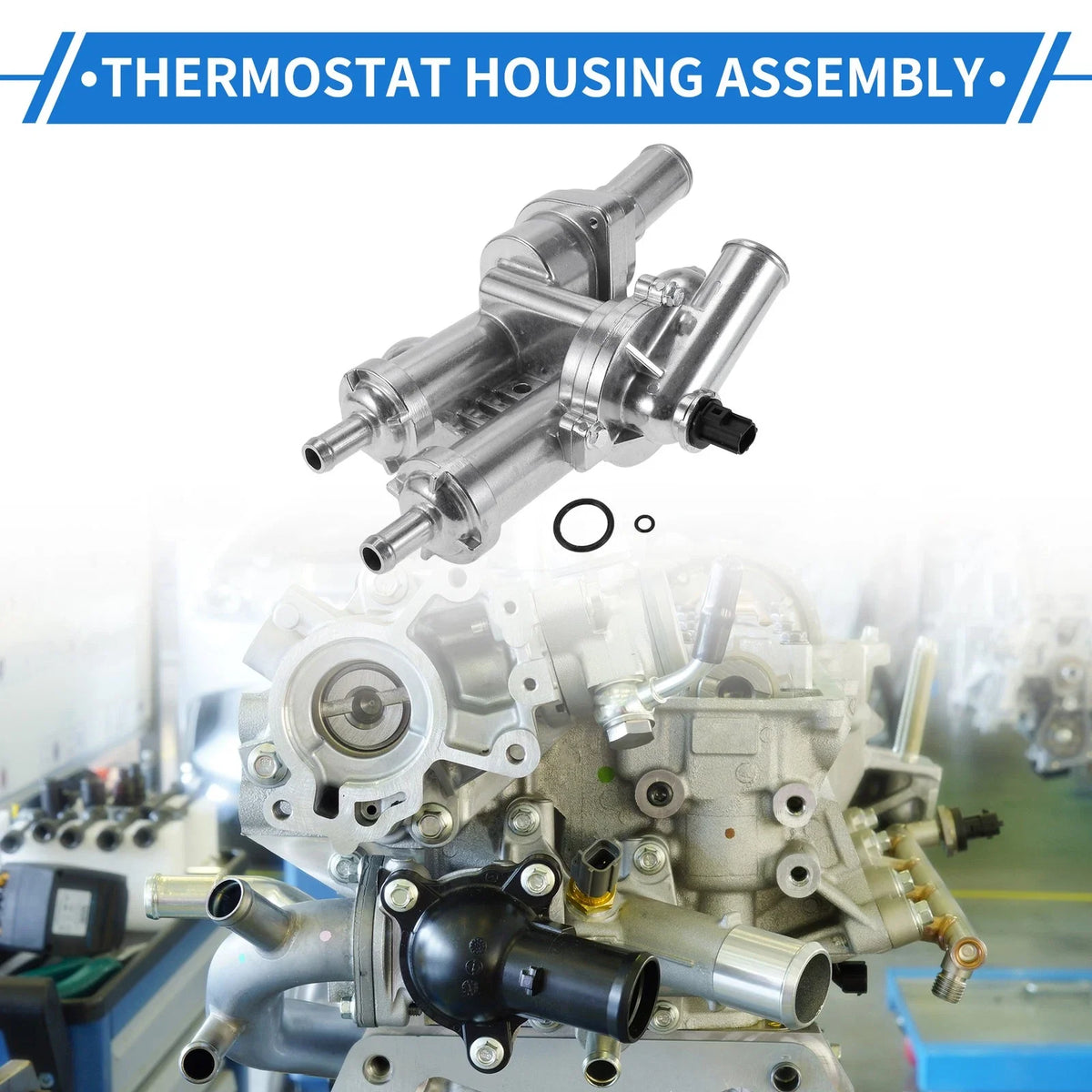 Upgraded Aluminum Thermostat Housing for Dodge Journey (2009–2020) 68003582AB