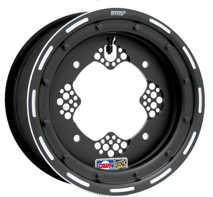 Set of 2 DWT ROK'N LOK Front Black Beadlock Wheels 10" 10x5 4/144 for LTR450 LTZ400 (2002–2023)