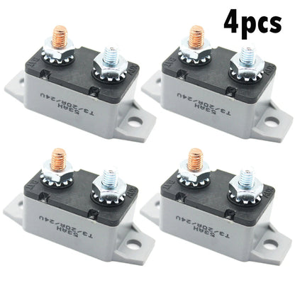 4X 20A AMP 12V Circuit Breaker Stud Type Automatic Reset Fuse