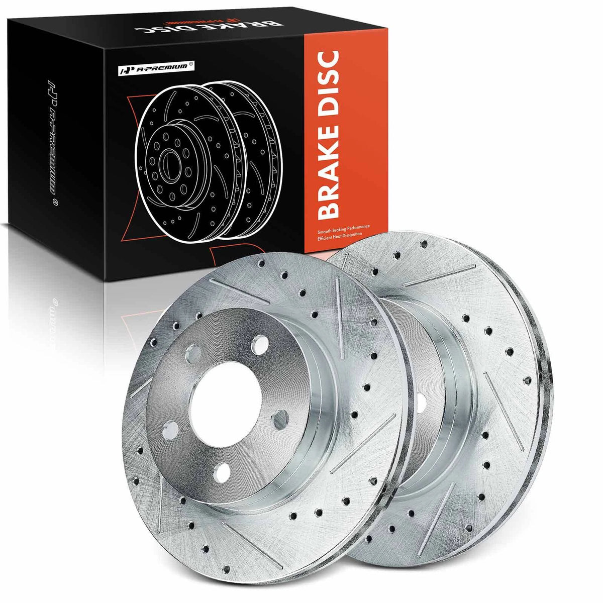 2X Front Side Drilled Brake Rotor for Ford Explorer Mazda B3000 (S-54035)