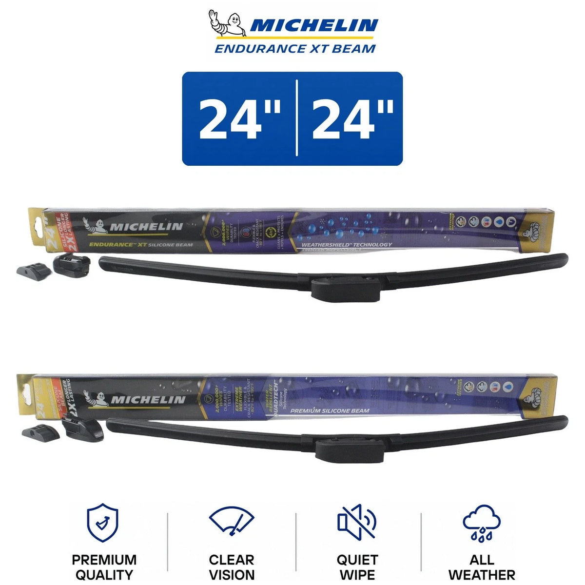 Set of 2 Wiper Blades for Chevrolet Venture (1997–2005) - 24"