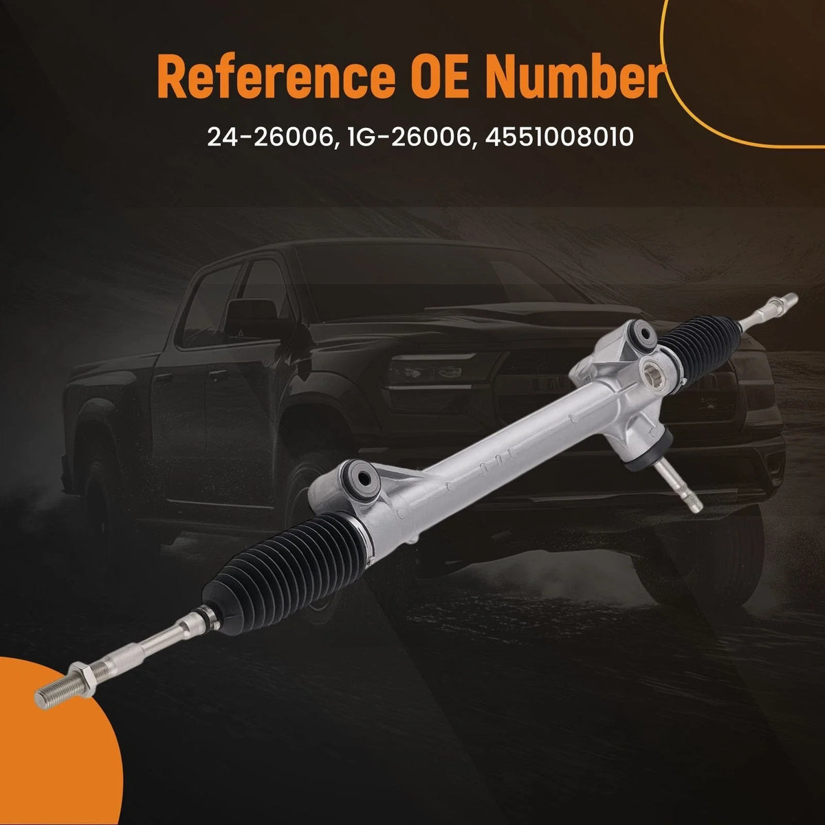 Steering Rack & Pinion for Toyota Sienna (2013–2020) 24-26006, 1G-26006