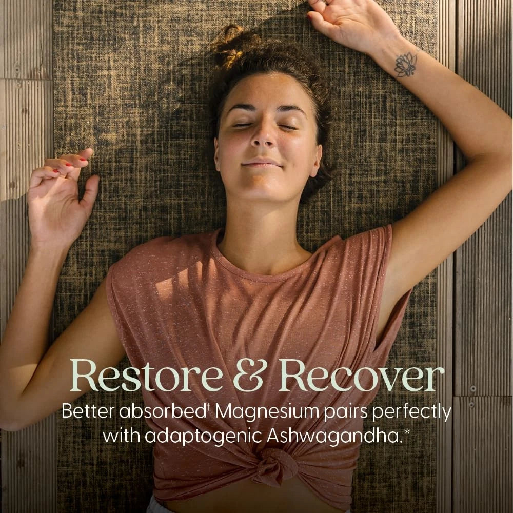 Magnesium + Ashwagandha for Muscle Support (90 Count)