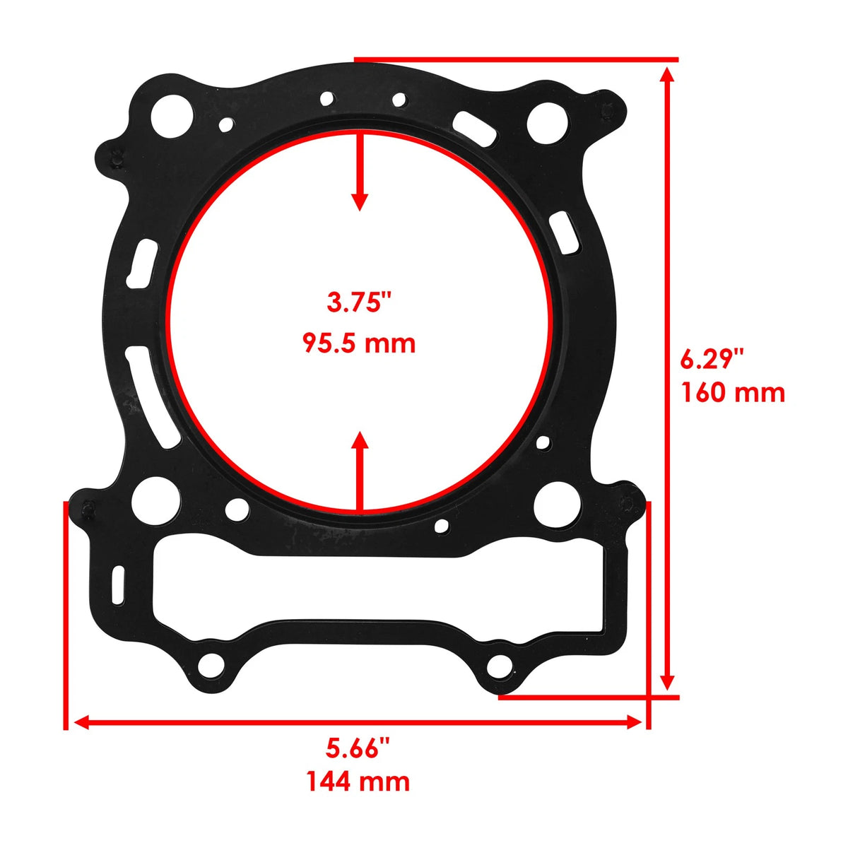 Cylinder Gasket Set for Yamaha (5TA-11181-00-00, 5TA-11193-00-00)