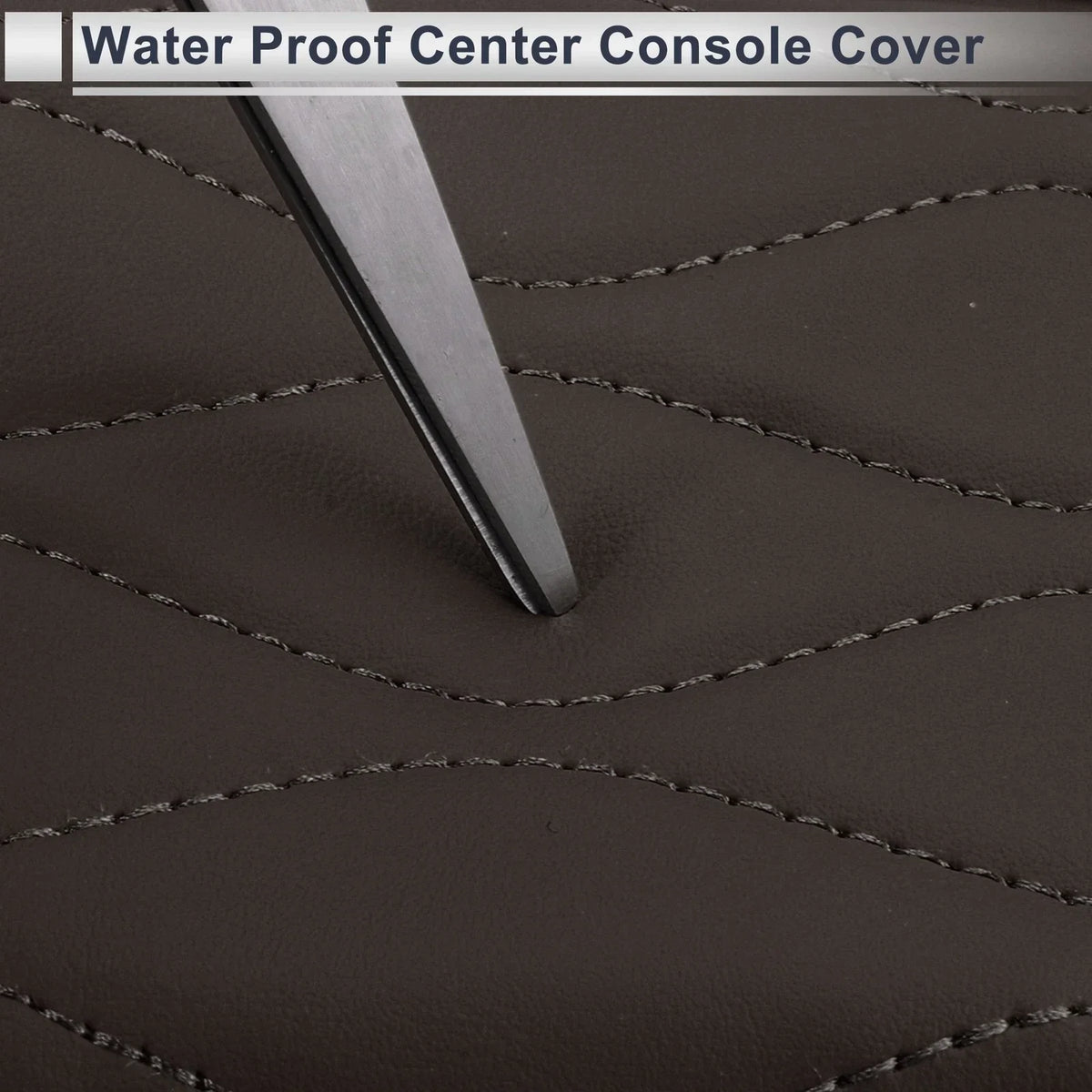 Center Console Cover with Storage Bag for BMW 5 Series (2011–2017) Dark Brown