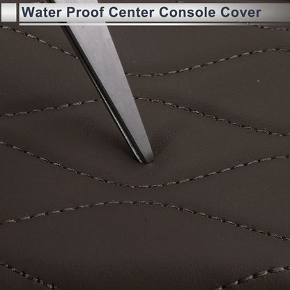 Center Console Cover with Storage Bag for BMW 5 Series (2011–2017) Dark Brown